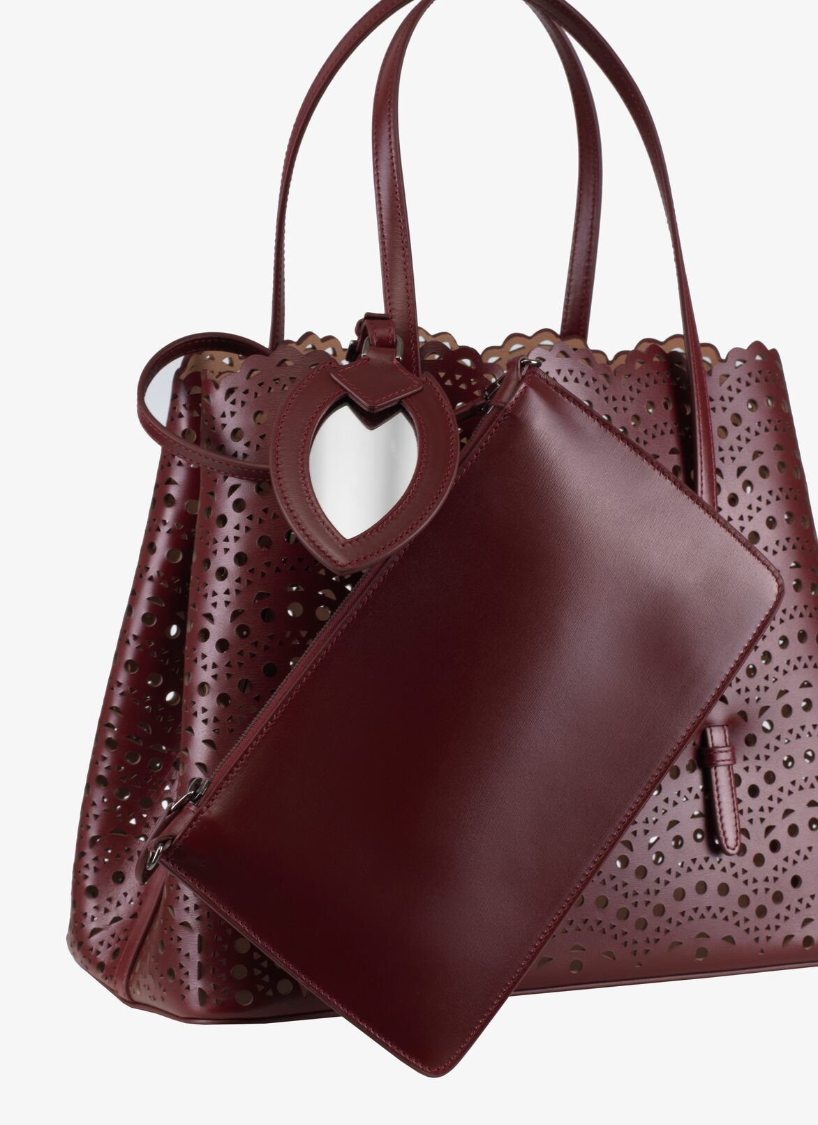 Mina 32 Tote Bag ALAÏA PURPLE MINA 32 TOTE BAG